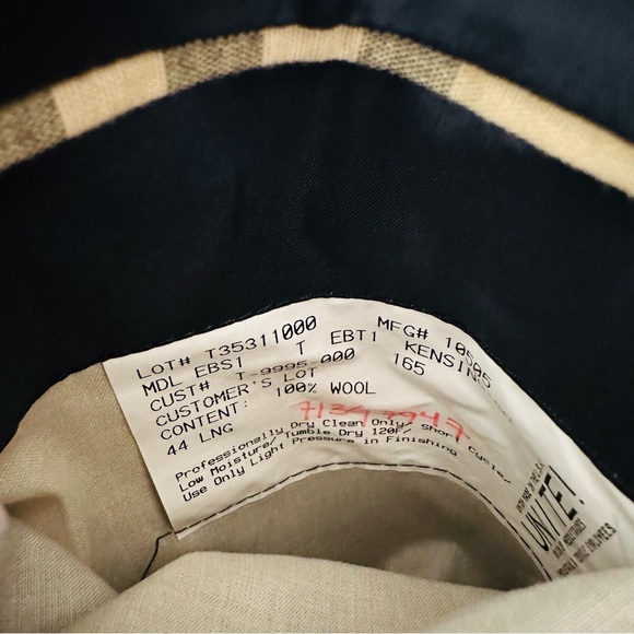 Burberry London navy blue 100% wool blazer jacket - Picture 7 of 9